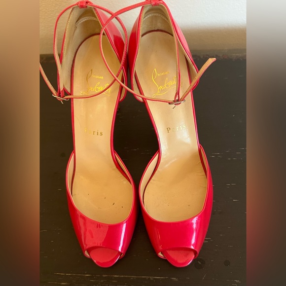 Christian Louboutin Peep-Toe Heels - Picture 2 of 13